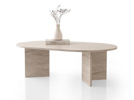 Hanah Home Mesa de Café Oscar - 9544 Travertino